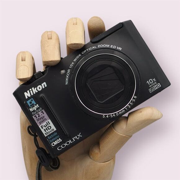 Nikon Coolpix S8100 Digital Camera | 12.1MP | Black - Picture 1 of 5